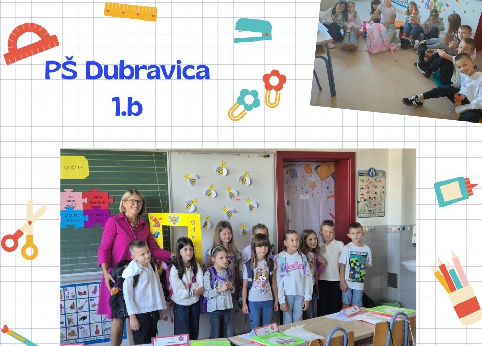 Prvi školski dan u PŠ Dubravica – 1.b razred